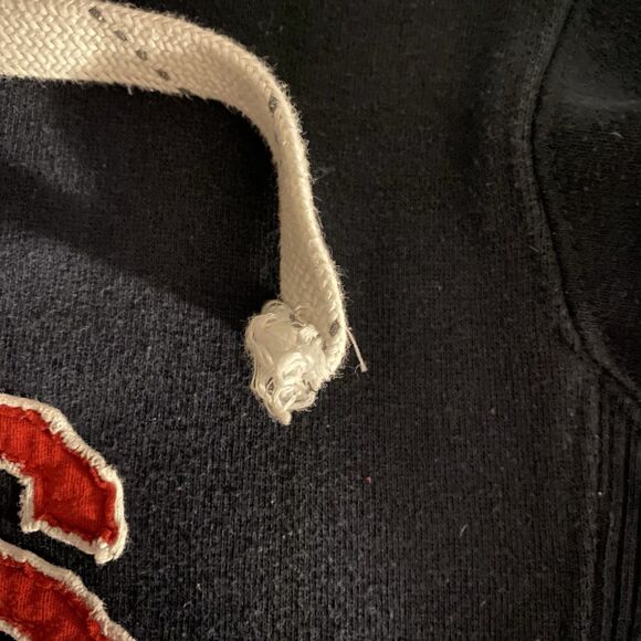 West Hartford Wolves Hockey Small Blue Lace Up Hoodie Sweatshirt Kanye Oversized - Picture 10 of 11